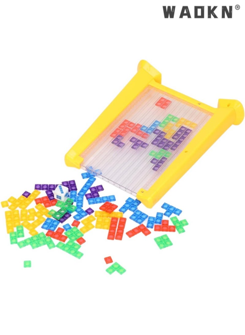 WAOKN Russian Blocks Puzzle, 3D Transparent Brain Teaser Toy Jigsaw Puzzle, Intelligence Colorful Russian Blocks Game, Montessori Toys Preschool Educational Gift for Kids 3-10 Years Old - Image 2