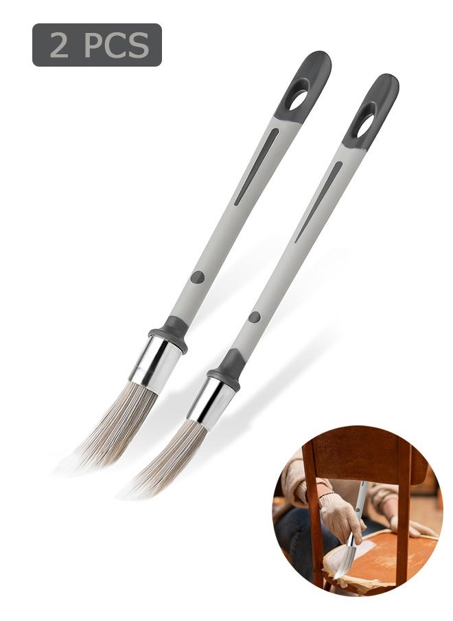 Urit 2 Pcs Small Paint Brush, Trim Brush Coloring Painting Brush, for House Wall Corners Paint Edger  - Image 1