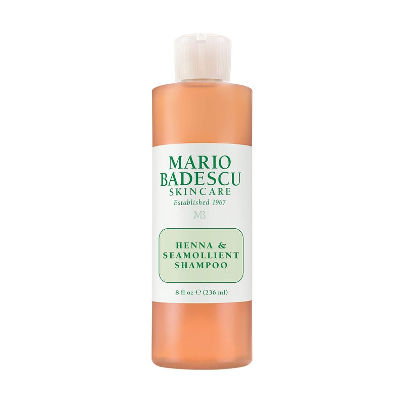 Mario Badescu Henna & Seamollient Hair Shampoo for Men & Women - Moisturizing Shampoo with Seaweed, Glycerin and Lemongrass Extracts - Adds Volume and Enhances Hair Tone & Natural Highlights, 8 Fl Oz - Image 1