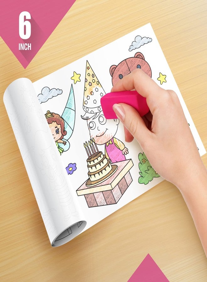Inkmeo | Nursery Rhymes Wall Colouring Roll | AR Enabled | Interactive Educational Learning Chart | For Kids | Ages 2+ | Return Gift | Size (6 X 40 Inches) | Language Development(Pack of 6) - Image 4