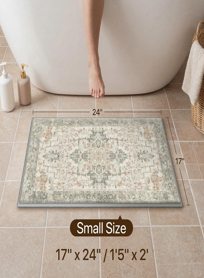 sarben Thick Memory Foam Bath Mat, Extra Soft Absorbent Bathroom Rugs Non Slip Washable, Quick Dry Shower Rug, Bathroom Floor Mat for Tub, Sink, Home Decor Accessories, 24"x17",Light Taupe Brown - Image 2