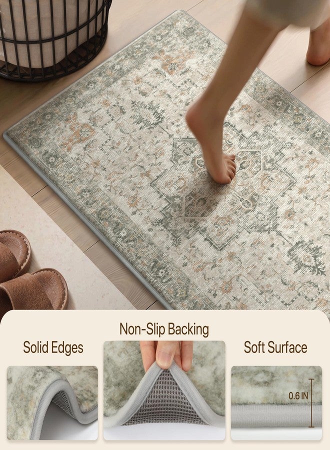 sarben Thick Memory Foam Bath Mat, Extra Soft Absorbent Bathroom Rugs Non Slip Washable, Quick Dry Shower Rug, Bathroom Floor Mat for Tub, Sink, Home Decor Accessories, 24"x17",Light Taupe Brown - Image 4