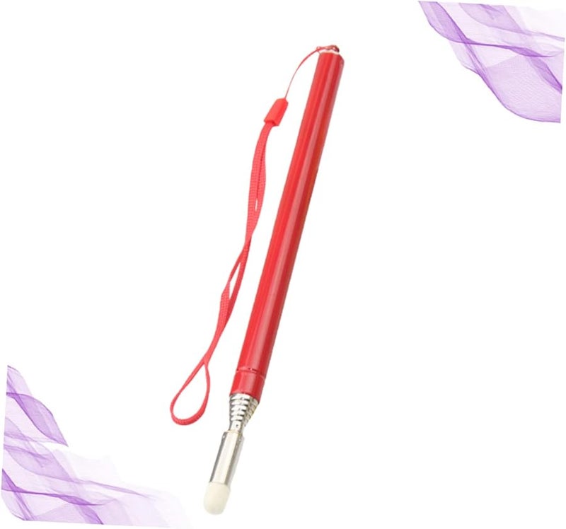 Tehaux Red Telescopic Teaching Pointer Stainless Steel Retractable Presenter for Classroom - Image 3