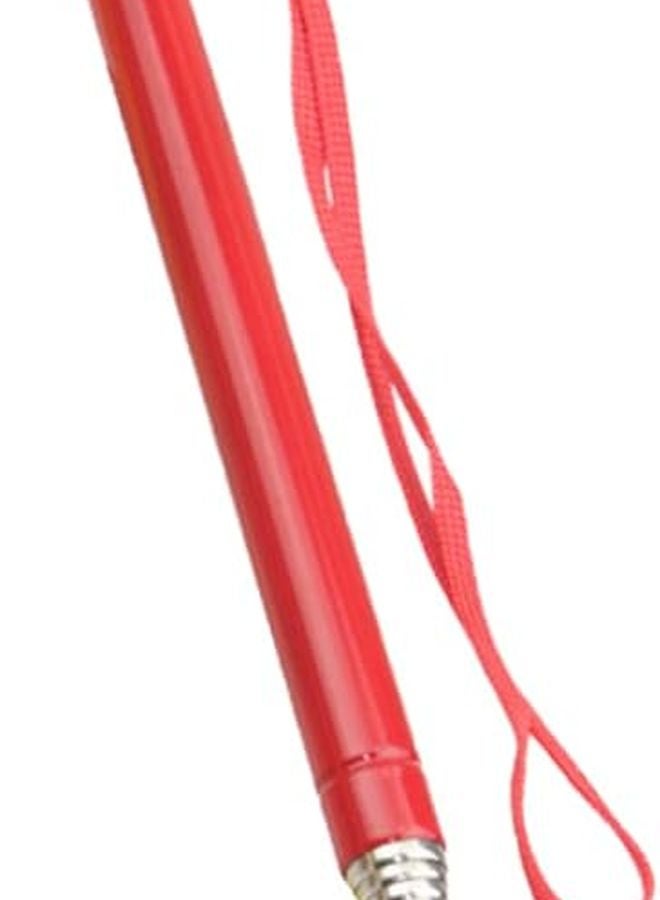 Tehaux Red Telescopic Teaching Pointer Stainless Steel Retractable Presenter for Classroom - Image 1