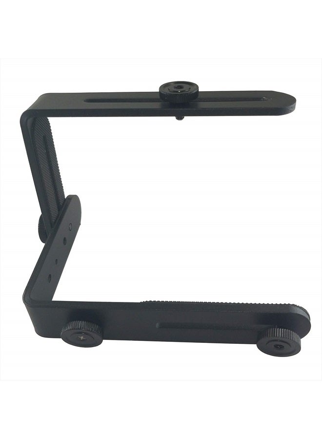 EXMAX ® Metal Aluminum Alloy L-Shape Camera Flash Bracket Flashlight Camera Holder Mount Quick Flip DSLR SLR  - Image 4