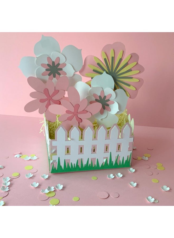 Pinfliers - Pinfliers Flower Theme Paper Hanging Festival Puja Backdrop Decoration|Pastel Bunting Paper Decoration for Birthday,Baby Shower|Pongal,Lohri,Makar Sankranti Decoration Items|18 Paper Flowers|60"Length - Image 1