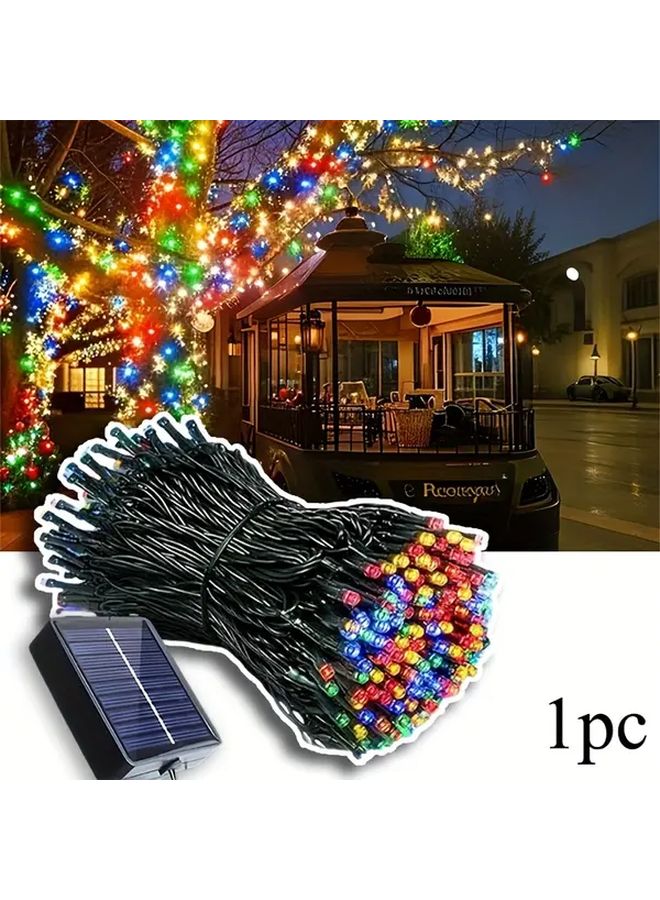 Solar String Lights 200 LED White Light Garden Christmas Halloween Outdoor Decoration - Image 1