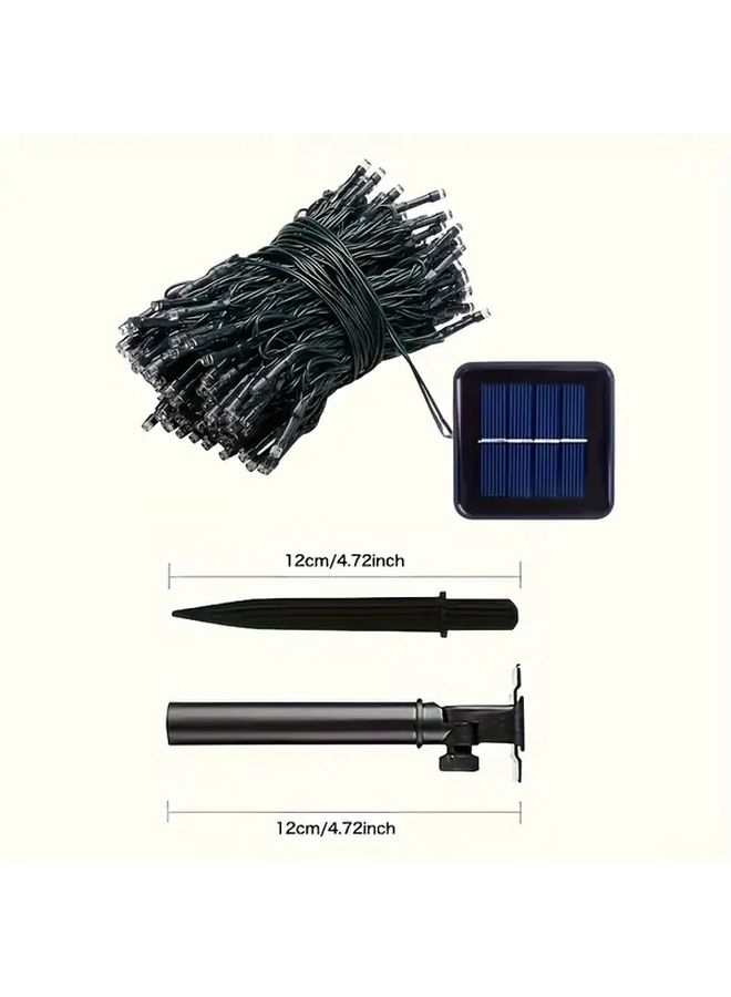 Solar String Lights 200 LED White Light Garden Christmas Halloween Outdoor Decoration - Image 3