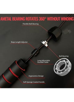 SKY-TOUCH Jump Rope For Men Women Kids Adjustable Fitness Exercise Jumping Ropes With Foam Antiskid Handles  - Image 3