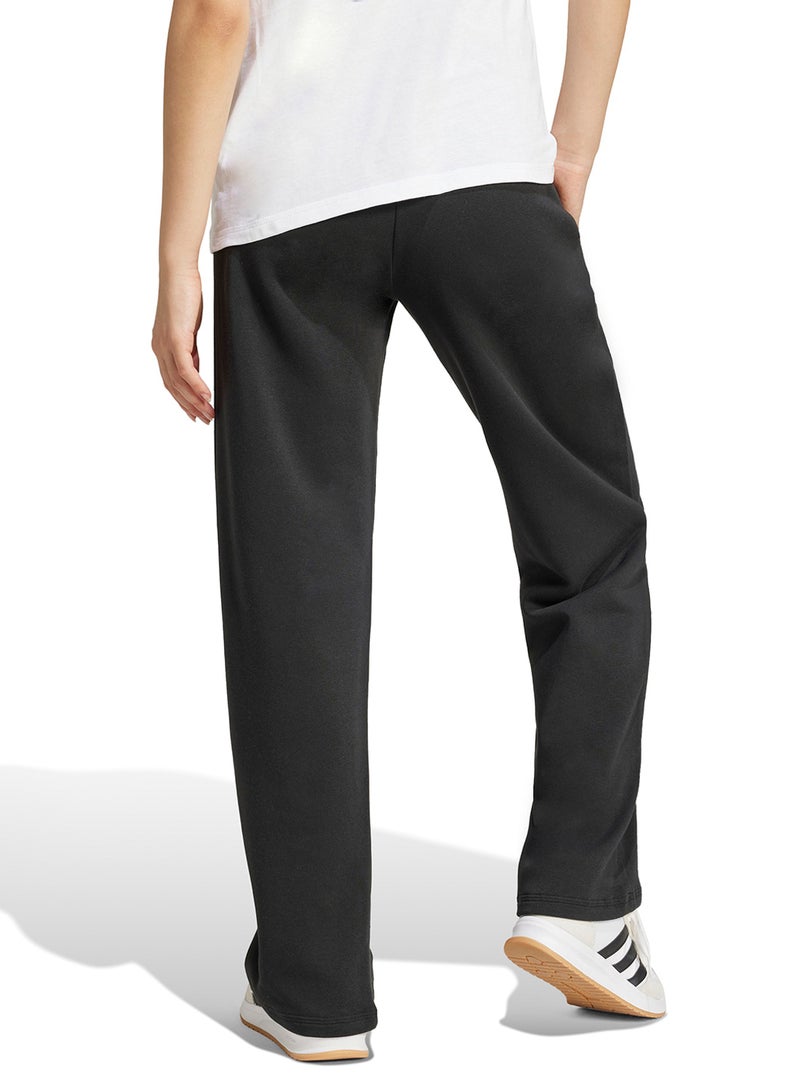 Adidas Essential Small Logo Feel Cozy Open Hem Joggers - Image 2