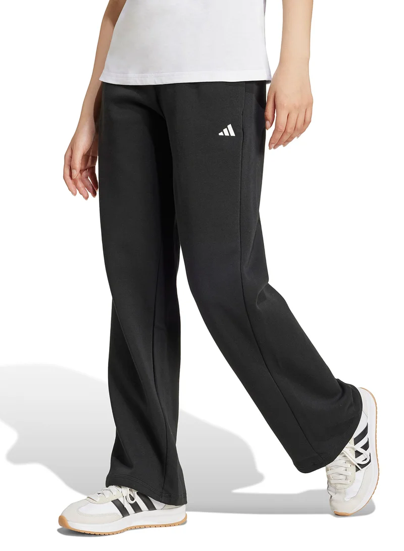 Adidas Essential Small Logo Feel Cozy Open Hem Joggers
