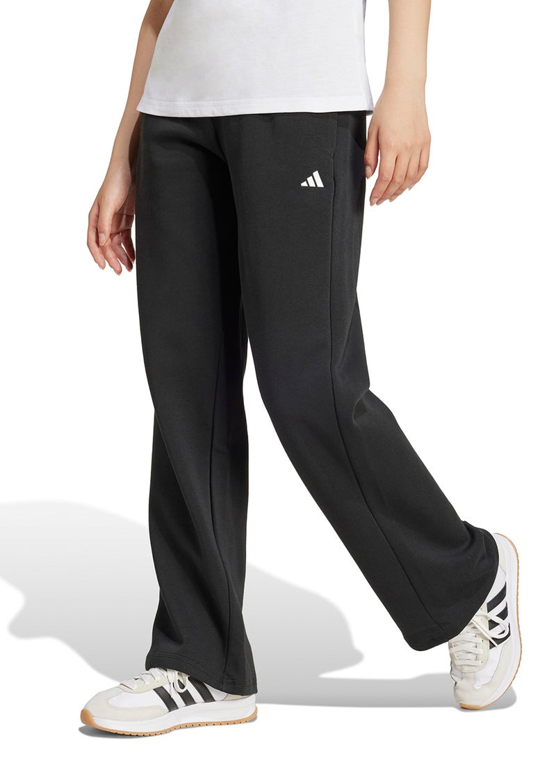 Adidas Essential Small Logo Feel Cozy Open Hem Joggers - Image 1