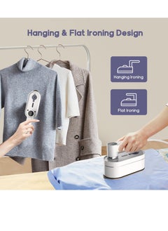 Excefore Mini Travel Steam Iron, Handheld Travel Steamer, 10S Fast Heat-up, 1200W Portable Iron, Wet & Dry Use Travel Iron, Suitable for Travel Office and Home  - Image 4