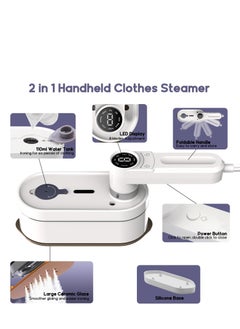 Excefore Mini Travel Steam Iron, Handheld Travel Steamer, 10S Fast Heat-up, 1200W Portable Iron, Wet & Dry Use Travel Iron, Suitable for Travel Office and Home  - Image 2