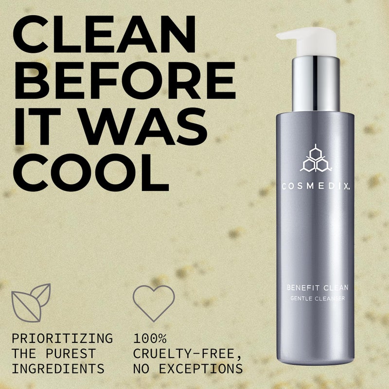 COSMEDIX Benefit Clean Gentle Face Wash Gel â€“ Hydrating Cleanser for Women & Men â€“ Moisturizing Facial Cleanser & Pore Minimizer for All Skin Types â€“ Makeup Remover for Glowing Skin â€“ 150 ml / 5 fl oz - Image 5