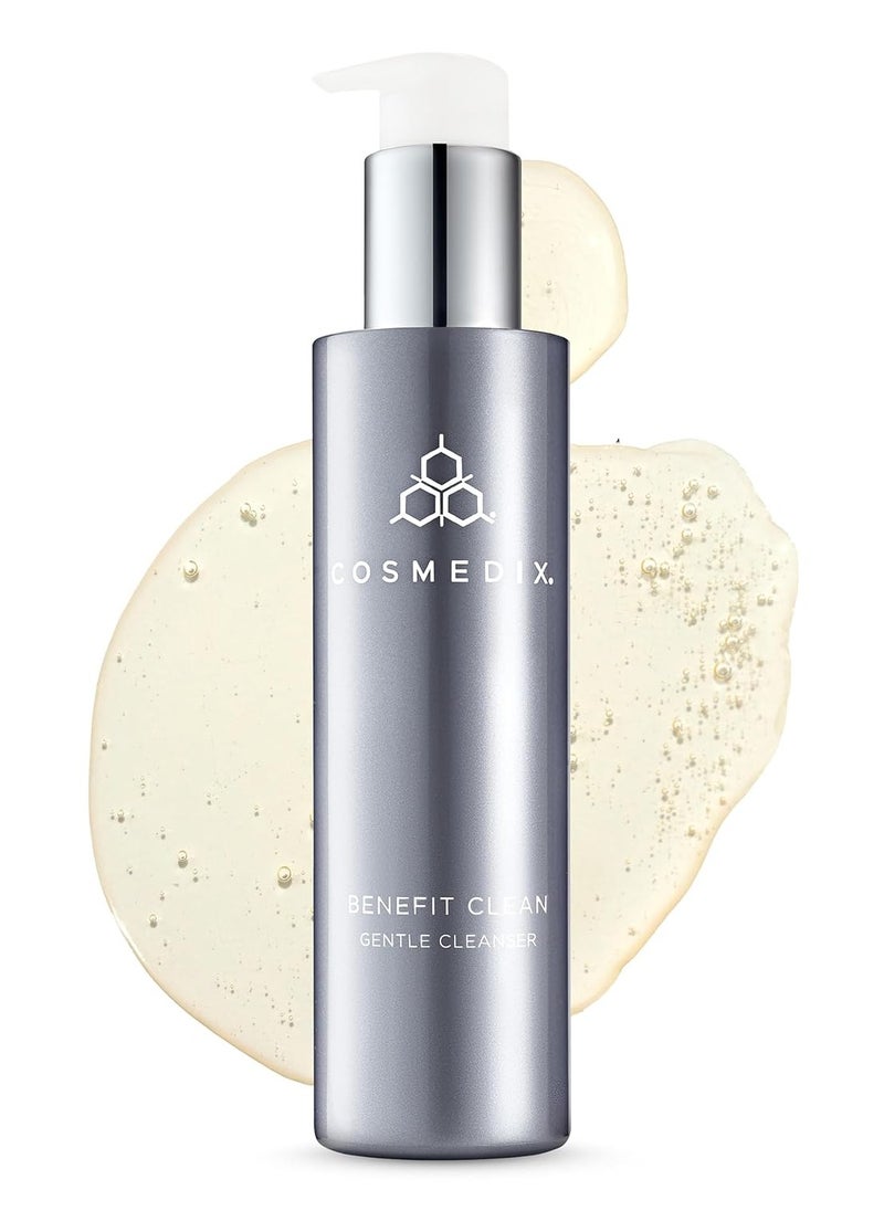 CosMedix COSMEDIX Hydrating Face Wash for Women & Men, Benefit Clean Gentle Cleanser Gel - Moisturizing Face Cleanser & Pore Minimizer For All Skin Types - Facial Cleanser Makeup Remover for Glowing Skin  - Image 1