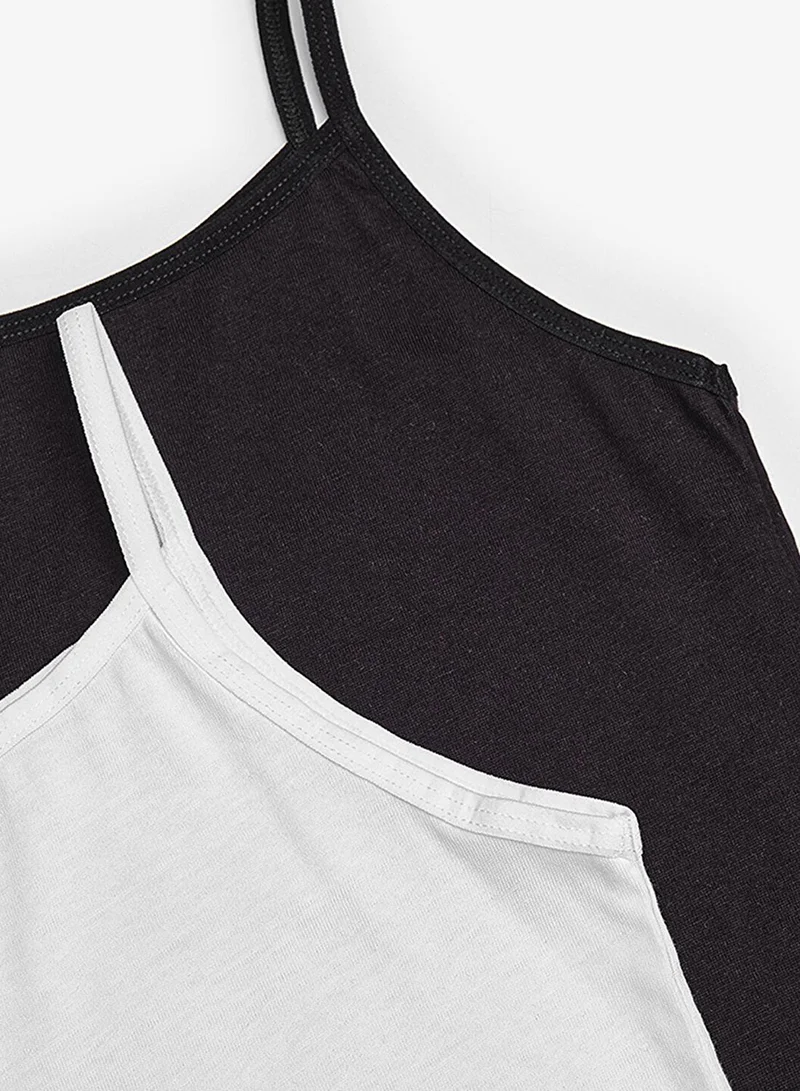 Penti  Penti Girl's Cotton Everyday Basic 2-pack Camisole - Mix for Kids | Best Price UAE