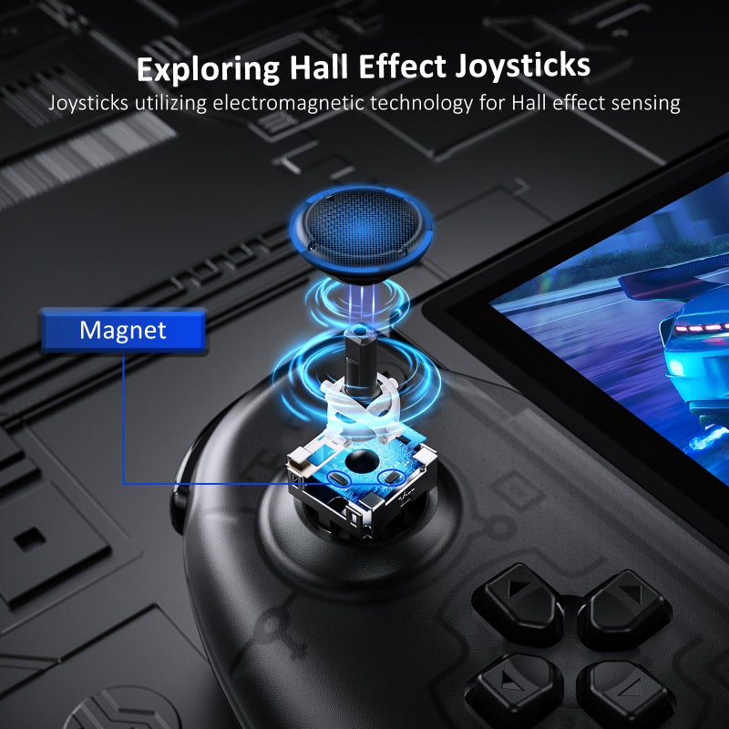 NexiGo Hall Effect Gripcon with Kickstand and HDMI Out for TV Docking, Hall Sensing Joystick for Switch/Switch OLED, Handheld Mode, 4K/1080P Supported HDMI and USB 3.0 Port, Black - Image 2