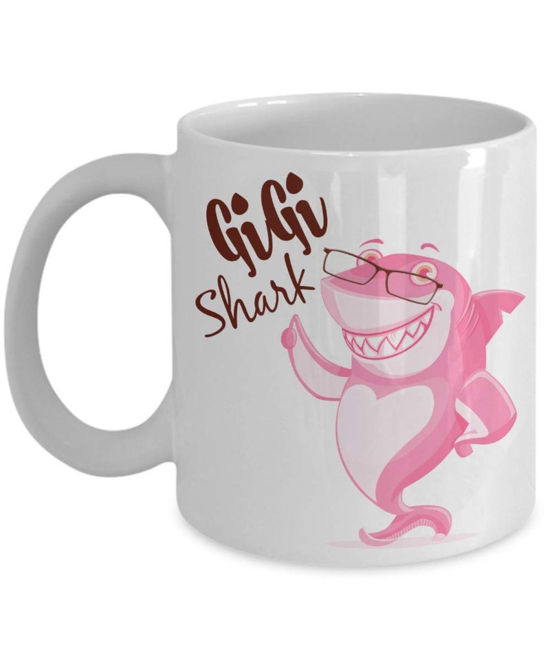 Gigi Shark Mug  Mother Birthday or Special Occasion 11 oz Coffee Mug for Mom Wife Grandma