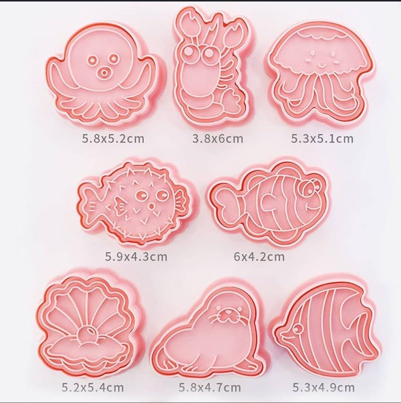Sea Creatures Model Cookie Cutter and Biscuit Cutter Set - Image 2