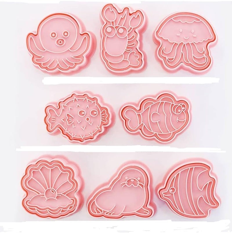 Sea Creatures Model Cookie Cutter and Biscuit Cutter Set - Image 1
