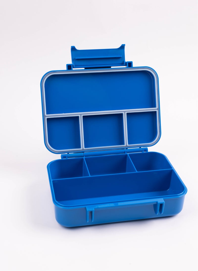 Cocobee Bento Lunch Box, 6 Adjustable Compartments- Blue - Image 2