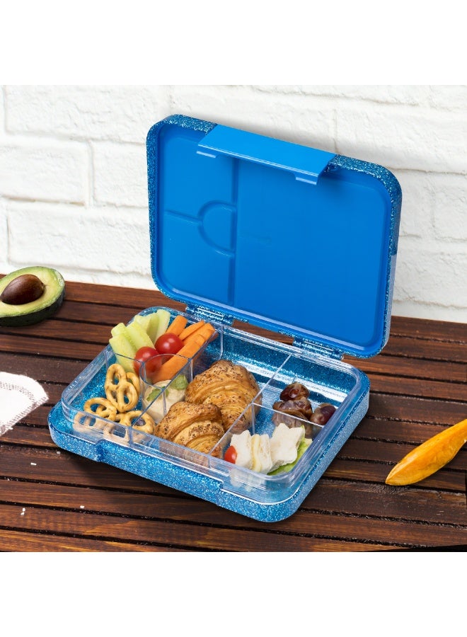 Cocobee Bento Lunch Box, 6 Adjustable Compartments- Blue - Image 5