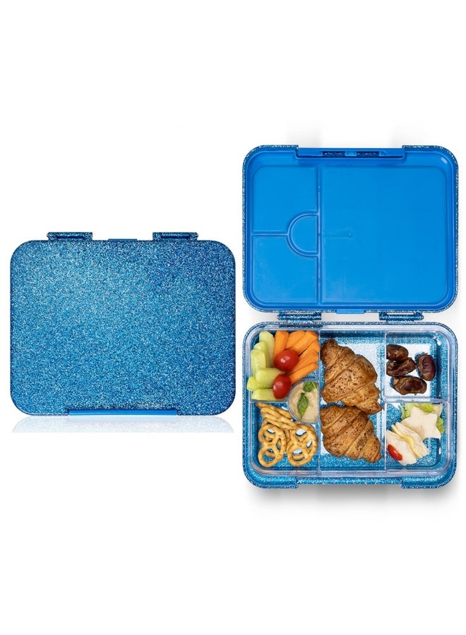 Cocobee Bento Lunch Box, 6 Adjustable Compartments- Blue - Image 1