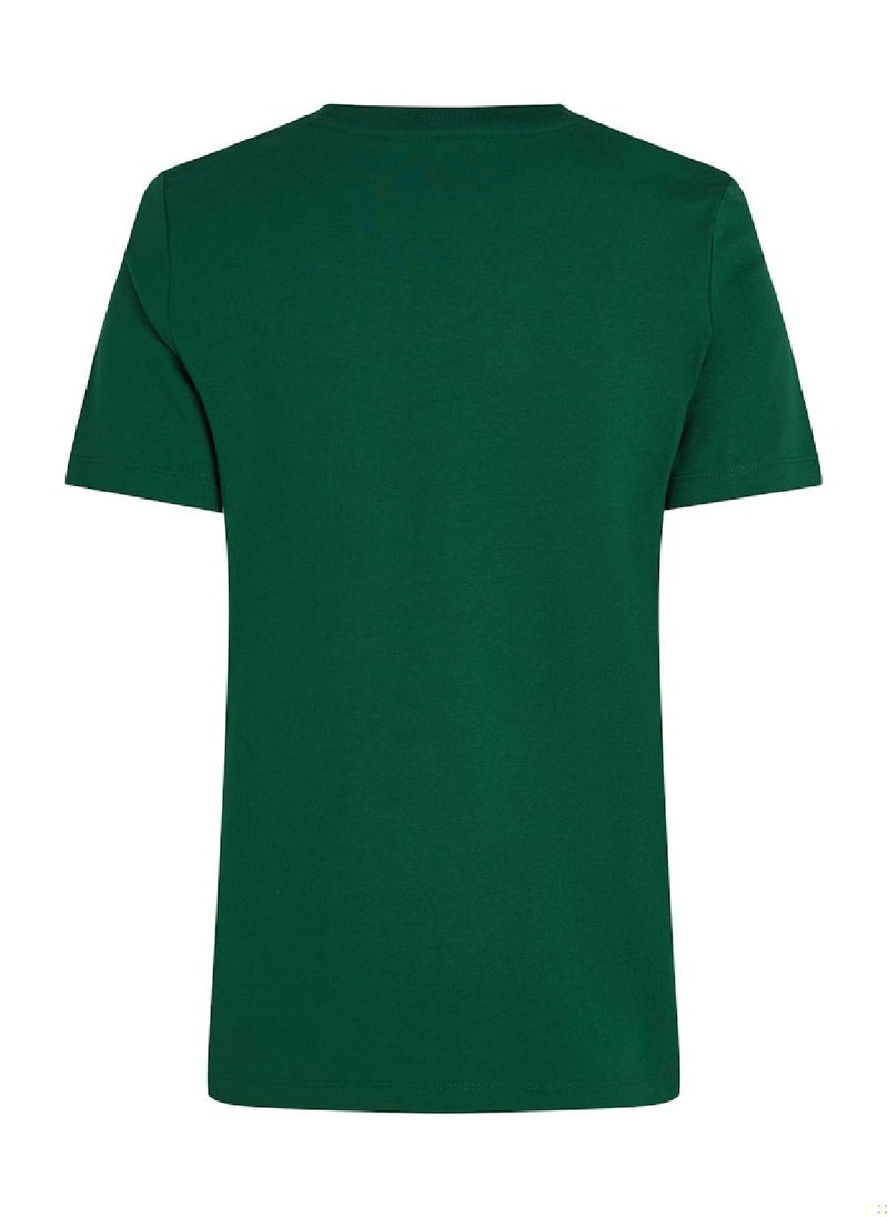 Women's Regular Fit Crew Neck T-Shirt, Green - Cotton - pzsku/Z59EB6A07FF780E7ACBBBZ/45/_/1728978298/98bd692d-fc3e-44d6-8040-64fe69446e17