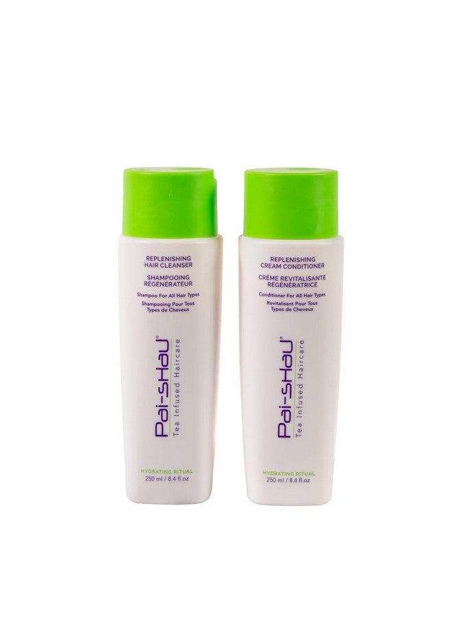 Pai-Shau Replenishing Cleanser and Conditioner Set - Hydrating Shampoo and Conditioner for All Hair Types - 2x250ml - Image 1