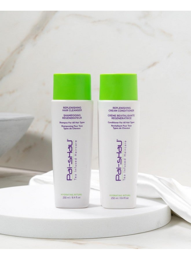 Pai-Shau Replenishing Cleanser and Conditioner Set - Hydrating Shampoo and Conditioner for All Hair Types - 2x250ml - Image 3