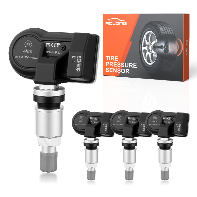 ACLONG Multi-Protocol TPMS Sensors Fit for Honda & Acura, 315MHz / 433MHz â€“ 4PCS, Pre-Programmed Tire Pressure Monitoring Replacement for Odyssey, CR-V, Civic, Accord, Pilot, HR-V, Passport, MDX, TLX, RDX - Image 1