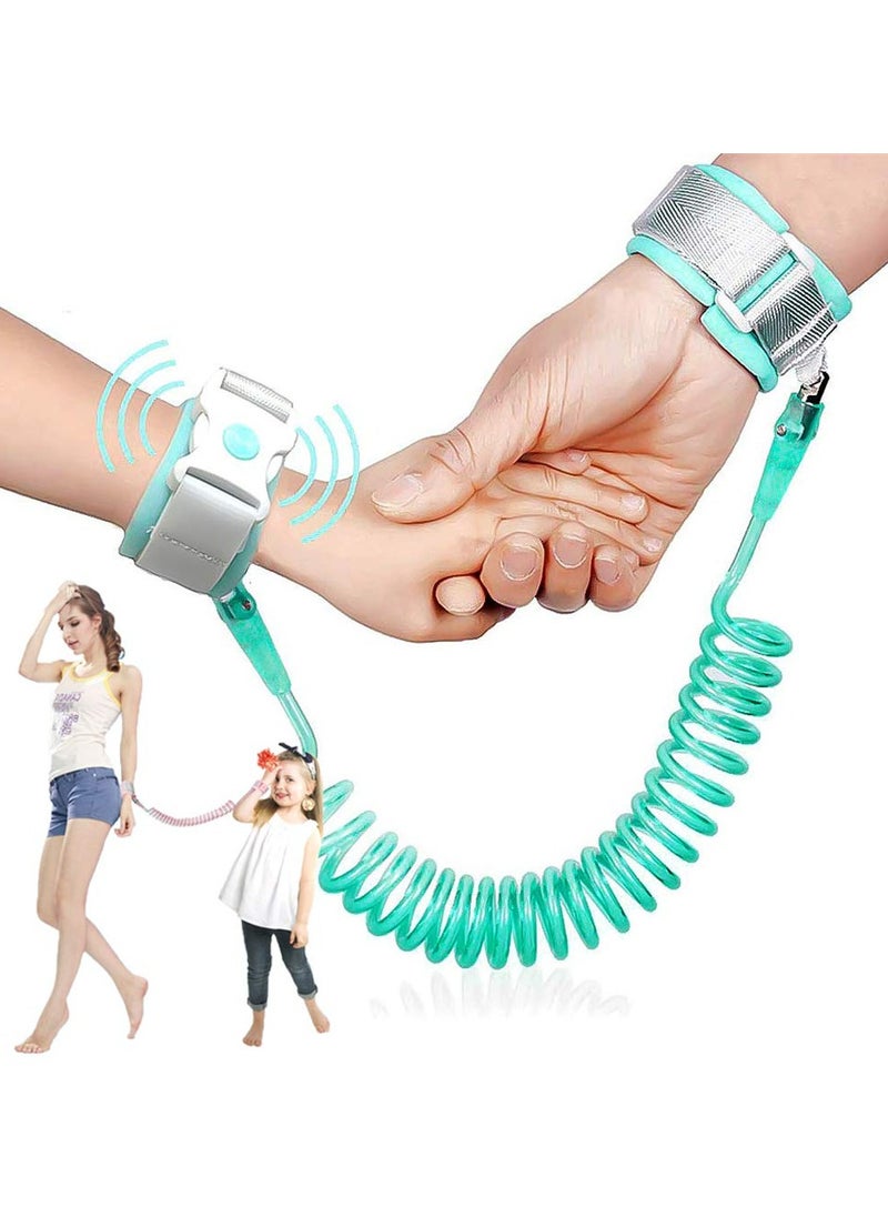 Generic Children's anti-lost wrist chain Children's wrist leash with key lock Toddler harness Infant Walking Wristband Ideal for outdoor activities, travel and shopping, 2.5 m / 8.2 ft (green)  - Image 2