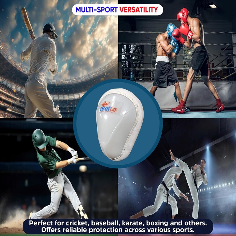 Bratla Cricket Abdominal Guard Supporter Athletic Cup Groin Protector for Men Multi Sports - Image 3
