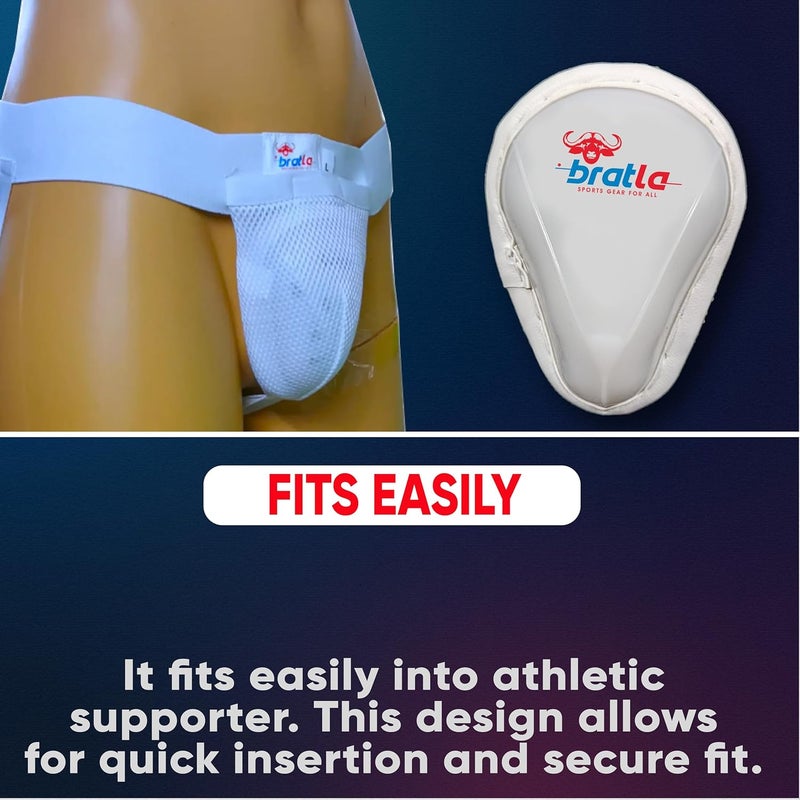 Bratla Cricket Abdominal Guard Supporter Athletic Cup Groin Protector for Men Multi Sports - Image 4