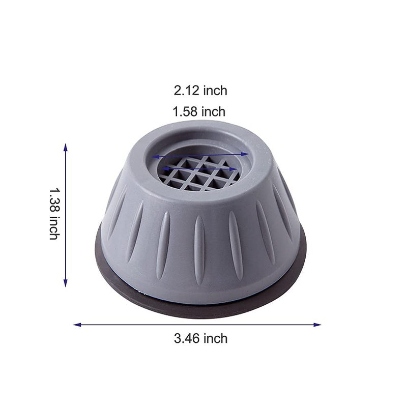 Tilak Venture Tilak Venture 4 Pcs Washing Machine Anti Vibration Pads with Suction Cup Feet Washing Machine Fridge Leveling Feet Anti Walk Pads Stand 4  - Image 5