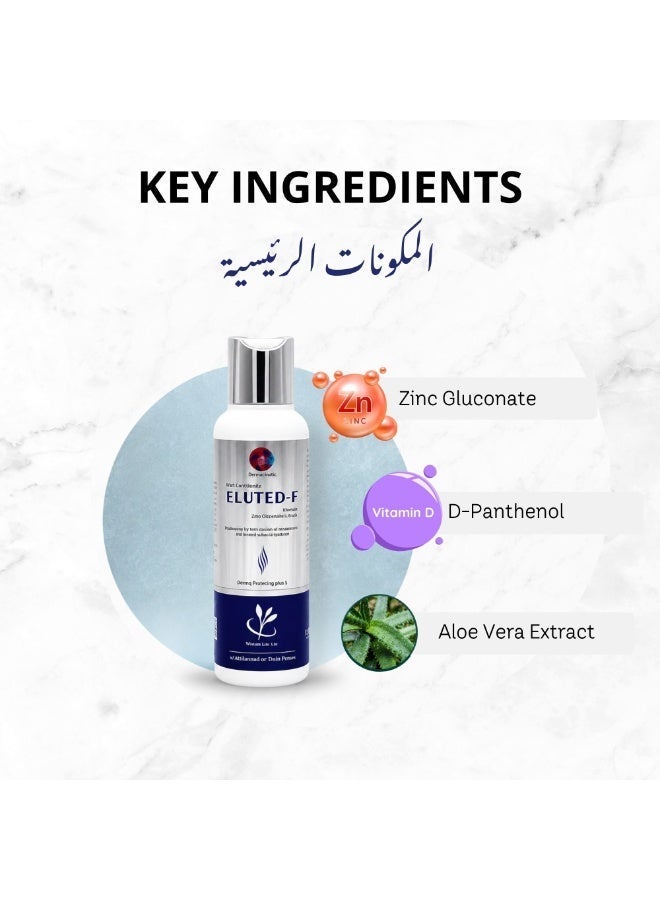 Derresthetic Eluted-F Shampoo 120 ml – Stimulates Hair Growth & Reduces Hair Fall - Image 5