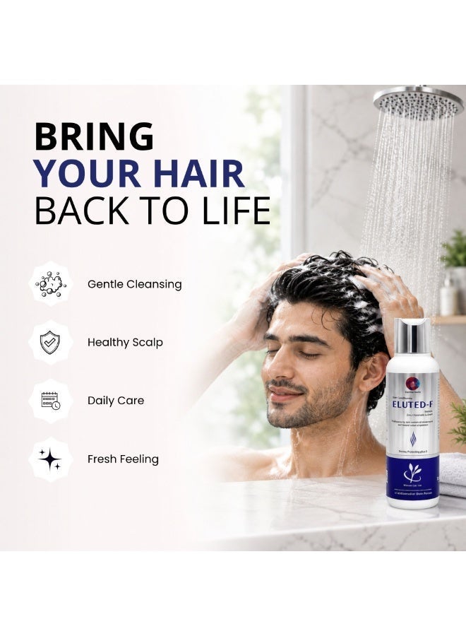 Derresthetic Eluted-F Shampoo 120 ml – Stimulates Hair Growth & Reduces Hair Fall - Image 2