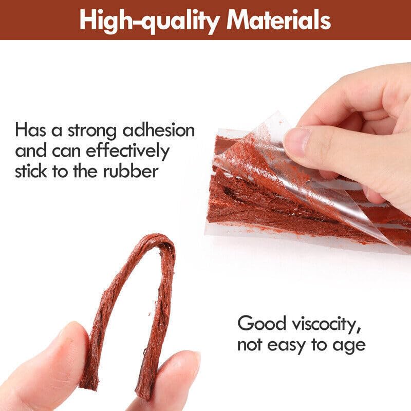 WILLIBEE (Pack of 60 Strips) Premium Heavy Duty Tubeless Tyre Puncture Repair Strips, 60 Brown Puncher Repair Seal Strips for Car, Bike, SUV, & Motorcycle - Image 5