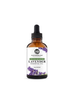 NaturoBliss 100% Pure & Natural Lavender Essential Oil Therapeutic Grade Premium Quality Lavender Oil with Glass Dropper - Huge 4 fl. Oz - Perfect for Aromatherapy and Relaxation  - Image 2