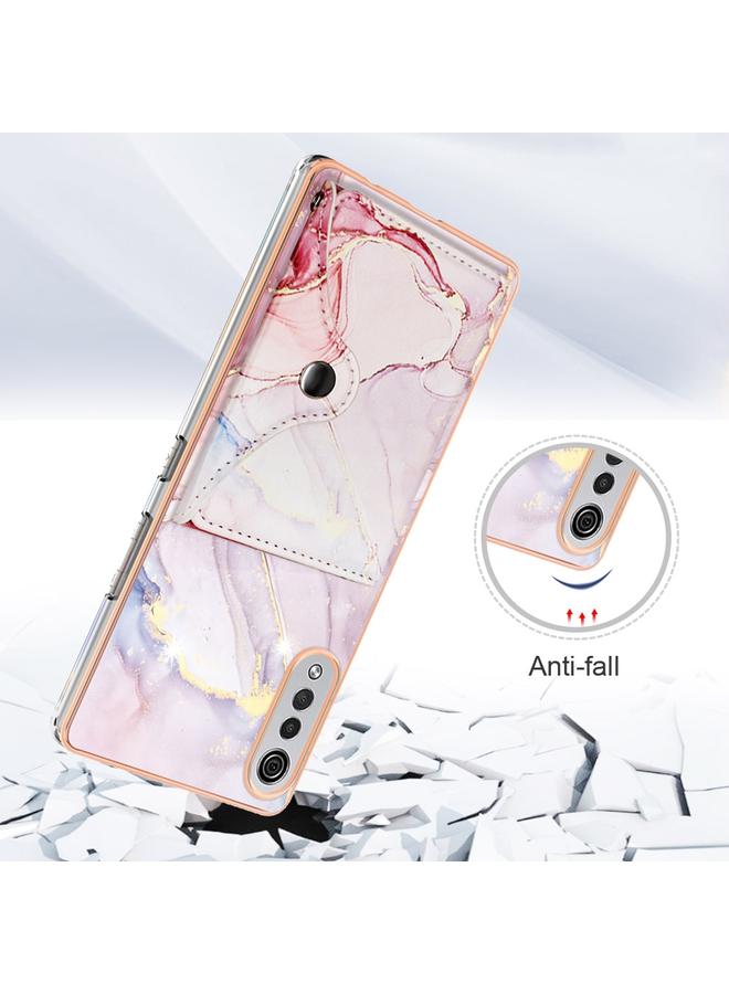 S-TOP Case For LG Velvet 5G / 4G Marble Pattern IMD Card Slot Phone Case - Image 2