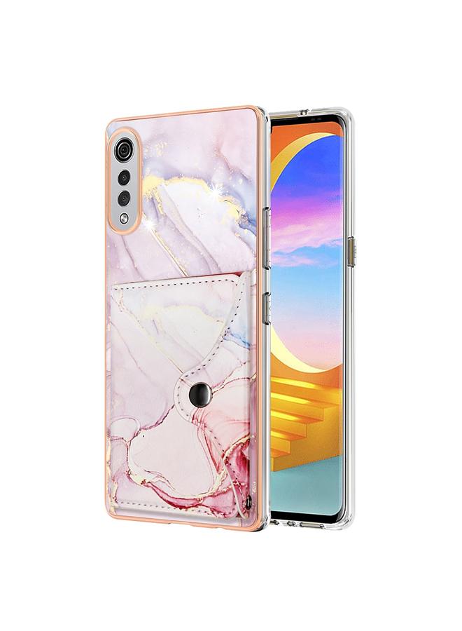 S-TOP Case For LG Velvet 5G / 4G Marble Pattern IMD Card Slot Phone Case - Image 1