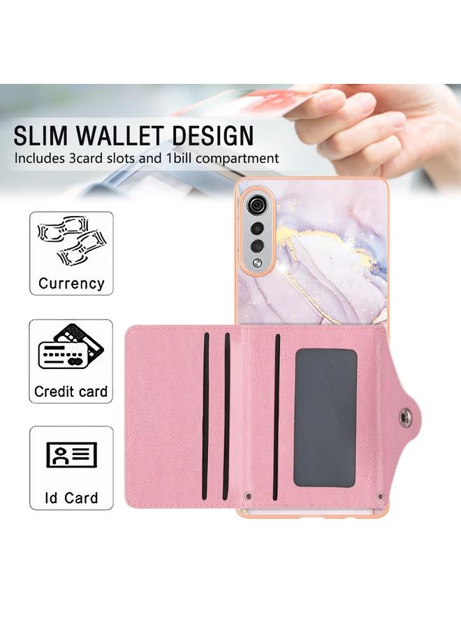 S-TOP Case For LG Velvet 5G / 4G Marble Pattern IMD Card Slot Phone Case - Image 4