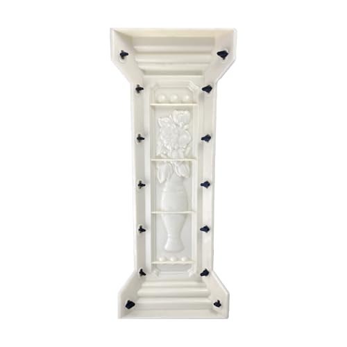 DIYUNIMOULD Concrete Balcony Mold, 26.78 Inches Balcony Spacing Column Mold for Garden Park Balcony Decoration (Chrysanthemum), White - Image 5