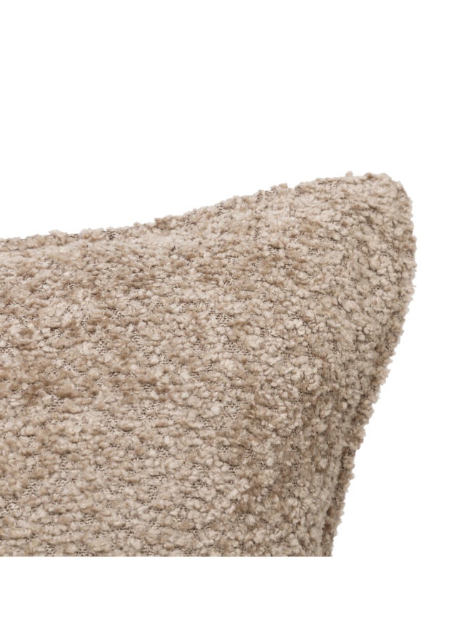 atmosphera Soana Bouclette Square Shaped Cushion Beige 45 x 45cm 204403B - Image 2
