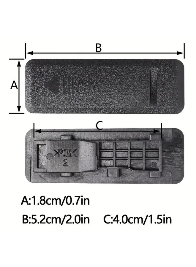 4Pcs Black Plastic Roof Trim Clip Moldings Scratch Dent Protection Easy Installation - Image 2