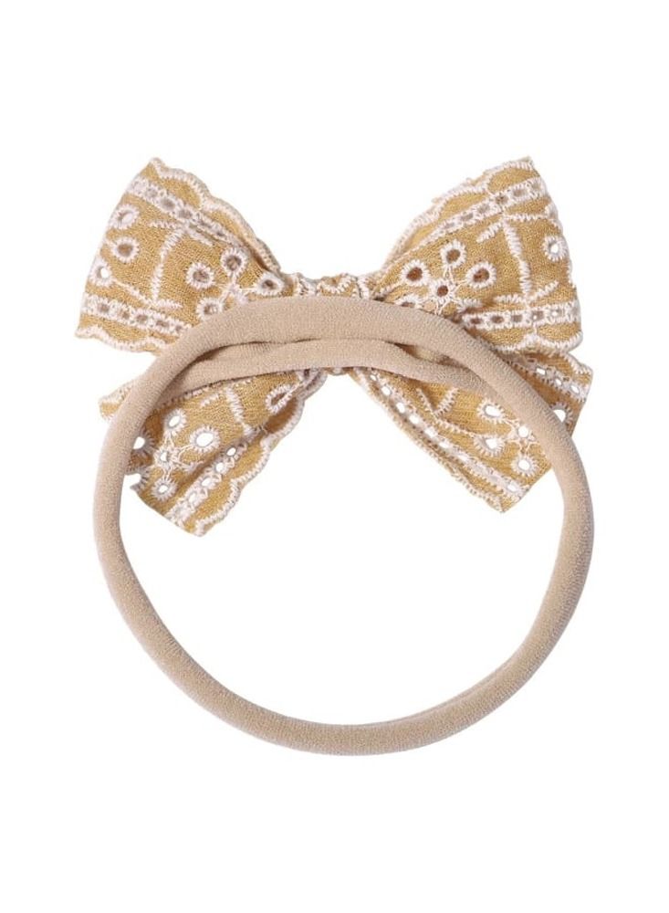 MARGOUN 6Pcs Baby Bow Headband Elastic Soft Stretchable Lace Hair Bow for Baby Girls Toddlers Kids Hair Accessories - Image 4
