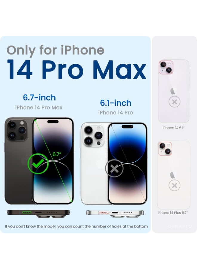 BORTONY iPhone 14 Pro Max Cover Silicone Case with Inside Microfiber Lining Shockproof Protective Case for iPhone 14 Pro Max 6.7inch - Image 2