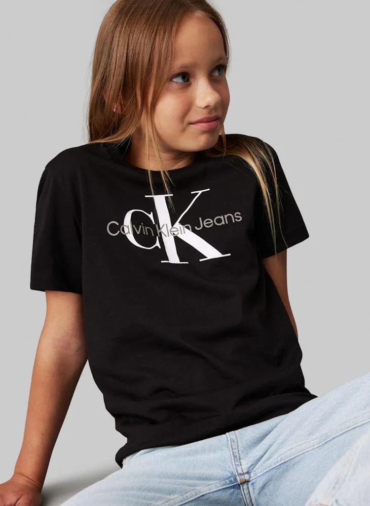 Calvin Klein Jeans Kids Monogram Crew Neck T-Shirt