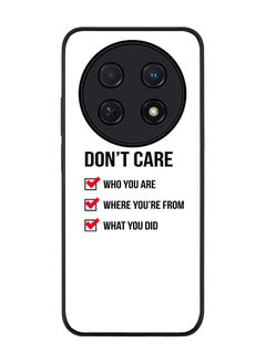 Stylizedd Rugged Black edge case for Huawei nova 12i 4G, Slim fit Soft Case Flexible Rubber Edges Anti Drop TPU Gel Thin Cover -  Don't Care  - Image 1